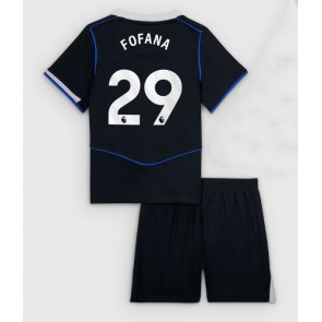 Chelsea Wesley Fofana #29 Tredjeställ Barn 2025-26 Kortärmad (+ Korta byxor)